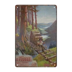 placa metal decorativa vosgos