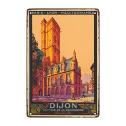 placa metal dijon