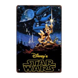 placa metal disney star wars