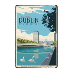 placa metal dublin