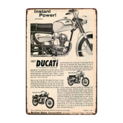 placa metal ducati
