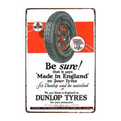 placa metal dunlop