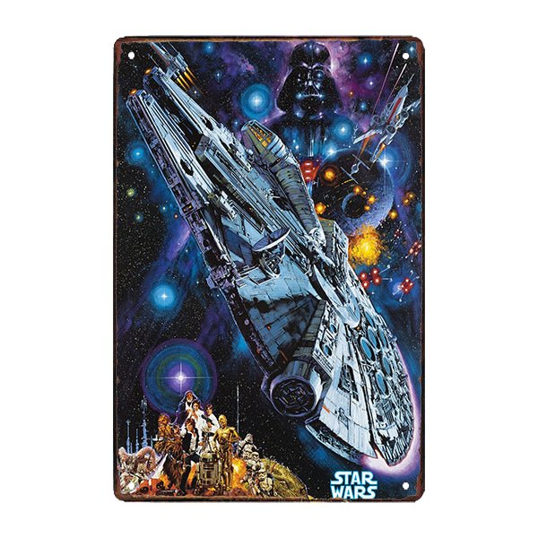 placa metal halcon milenario placa metal halcon milenario