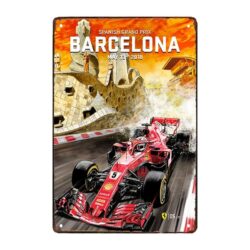 placa de metal ferrari
