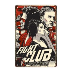 placa metal lucha club