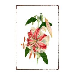 placa de metal flor de lys