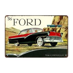 placa metalica ford mustang street