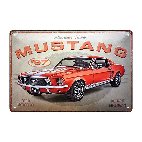 placa metalica ford mustang placa metalica ford mustang