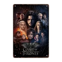 placa metal juego de tronos