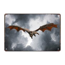 placa metal dragon juego de tronos