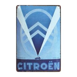 placa metalica garaje citroen