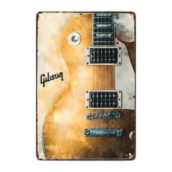 placa de metal gibson
