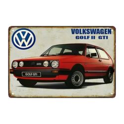 placa metalica golf 2 gti