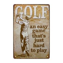 plato de golf de metal
