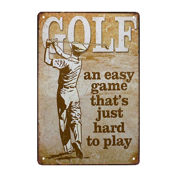plato de golf de metal plato de golf de metal