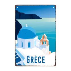 placa metal grecia
