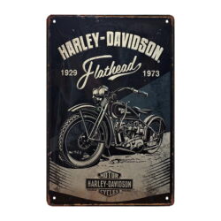 placa de metal harley