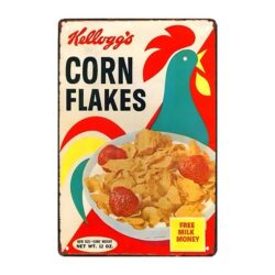 antiguo plato publicitario de cereales