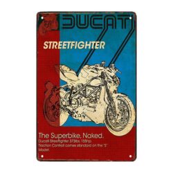 placa publicitaria antigua ducati