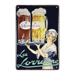 plato publicitario de cerveza antigua