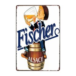 plato publicitario cerveza fischer