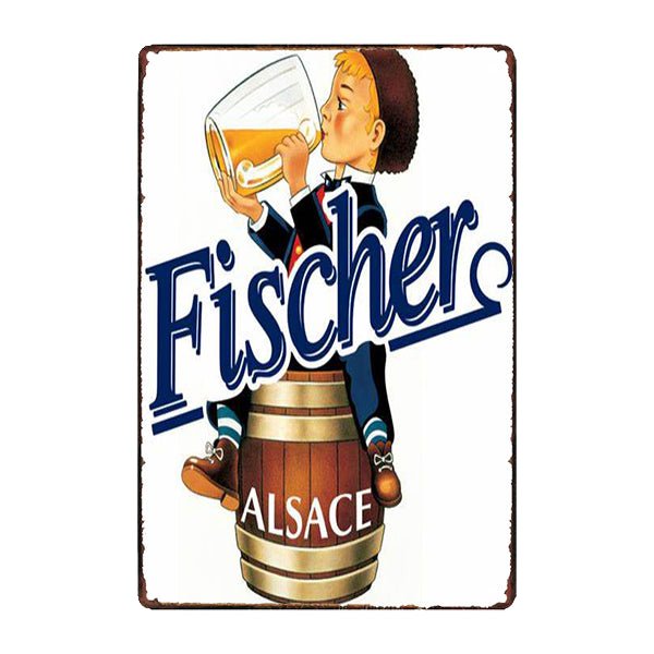 plato publicitario cerveza fischer plato publicitario cerveza fischer