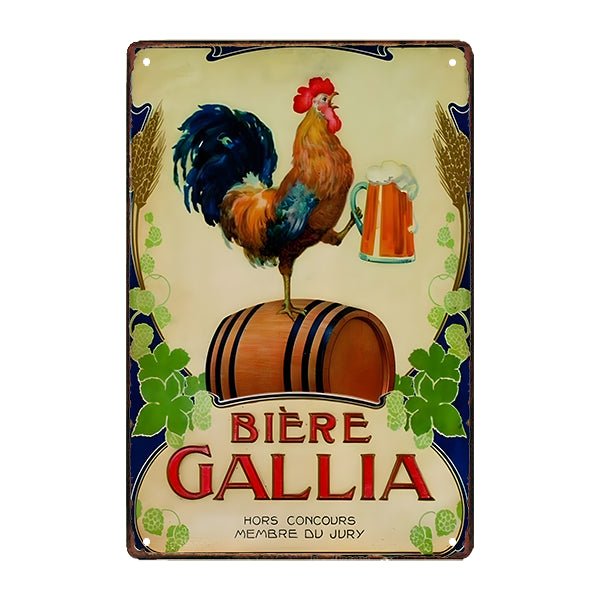placa publicitaria cerveza gallia placa publicitaria cerveza gallia