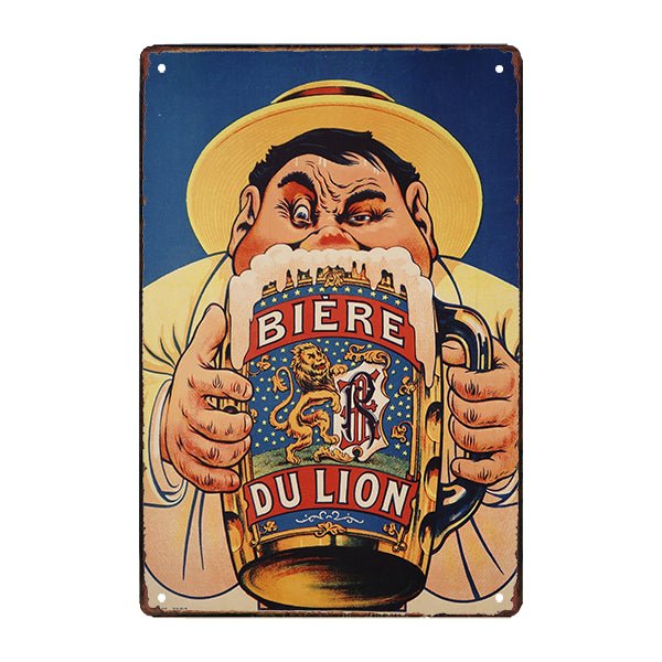placa publicitaria cerveza le lion placa publicitaria cerveza le lion