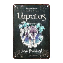 placa publicitaria de cerveza lupulus