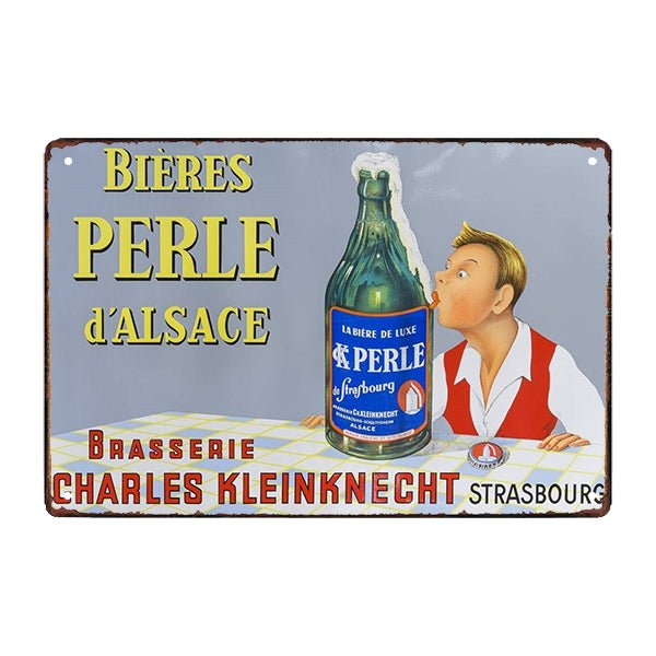 plato publicitario cerveza perle d alsacia by hardy plato publicitario cerveza perle d alsacia by hardy