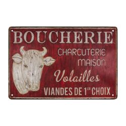 placa publicitaria de carniceria