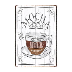 placa publicitaria cafe moka