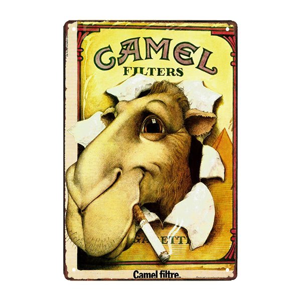 placa publicitaria de camellos placa publicitaria de camellos