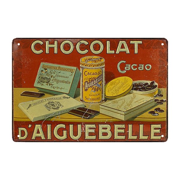 placa publicitaria chocolat daiguebelle placa publicitaria chocolat daiguebelle