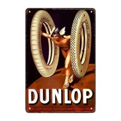placa publicitaria cinturones dunlop