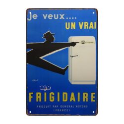 placa publicitaria de refrigerador