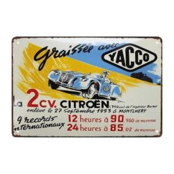 placa publicitaria de aceite para automoviles
