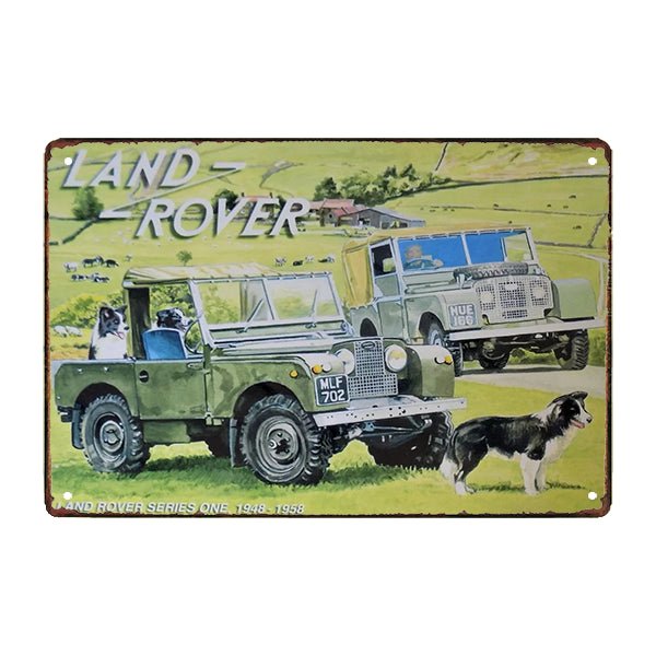 placa publicitaria land rover placa publicitaria land rover