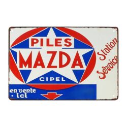 placa publicitaria de mazda
