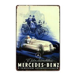 placa publicitaria mercedes