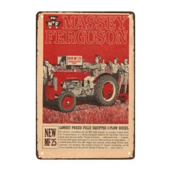 placa publicitaria de metal antigua massey ferguson