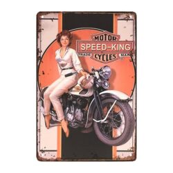 placa publicitaria metal ciclo vintage