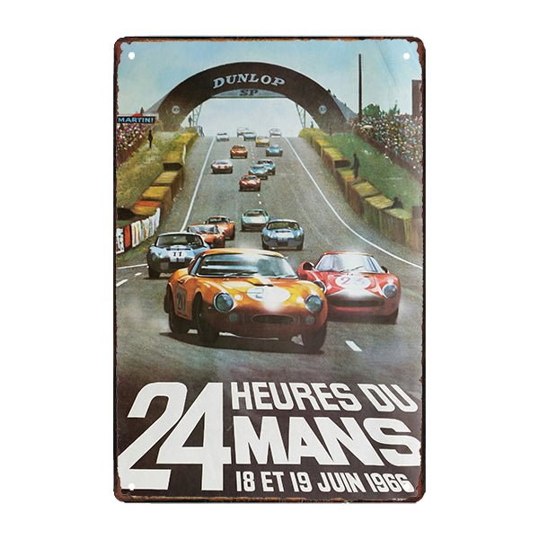 placa publicitaria de metal le mans placa publicitaria de metal le mans