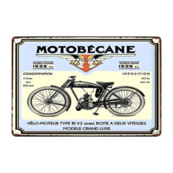 placa publicitaria de motobecane