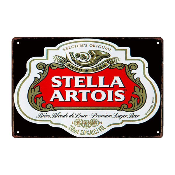 placa publicitaria stella artois placa publicitaria stella artois