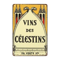 placa publicitaria vin des celestins