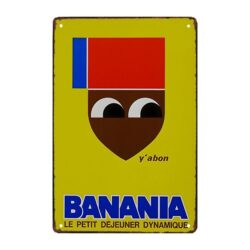 placa publicitaria vintage banania