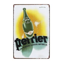 placa publicitaria vintage perrier