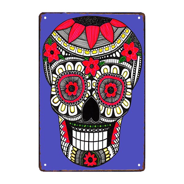 placa publicitaria de cabeza de calavera vintage placa publicitaria de cabeza de calavera vintage