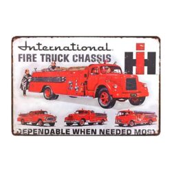placa publicitaria de bomberos